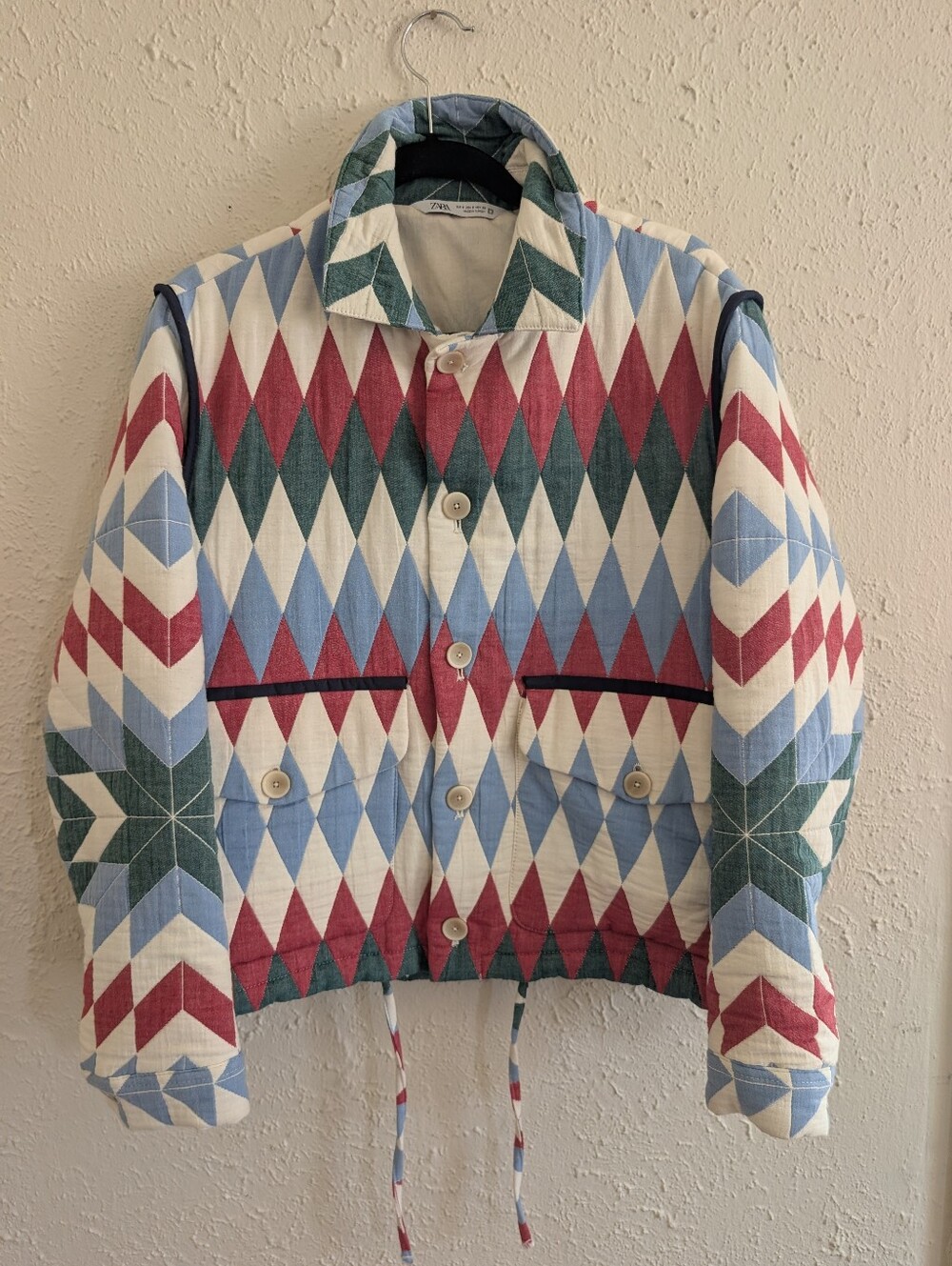 Zara Quilted Jacquard Jacket